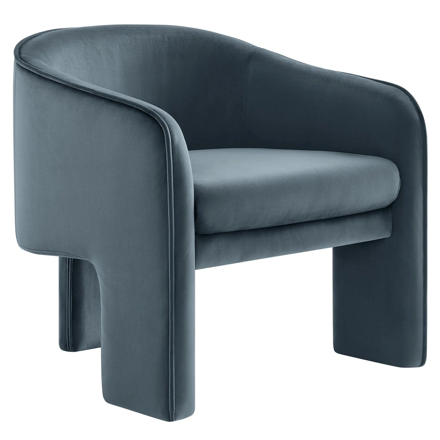 Greer Performance Velvet Upholstered Accent Armchair by Modway EEI-7102 FredCo