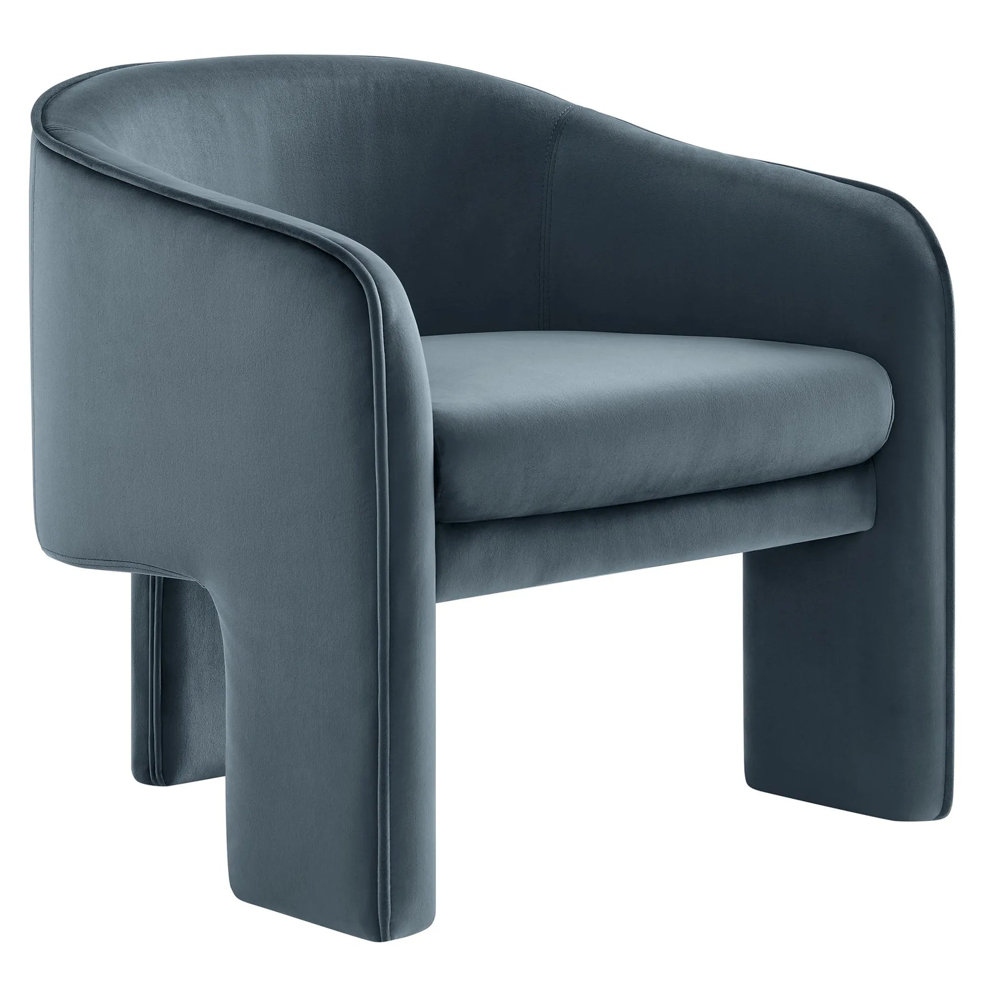 Greer Performance Velvet Upholstered Accent Armchair by Modway EEI-7102 FredCo
