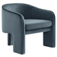 Greer Performance Velvet Upholstered Accent Armchair by Modway EEI-7102 FredCo