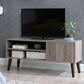 Greige Retro TV Stand FredCo