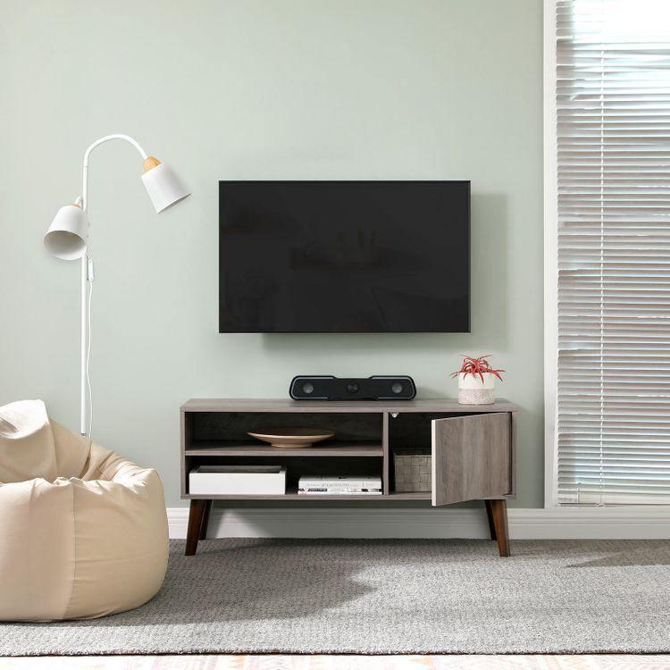 Greige Retro TV Stand FredCo