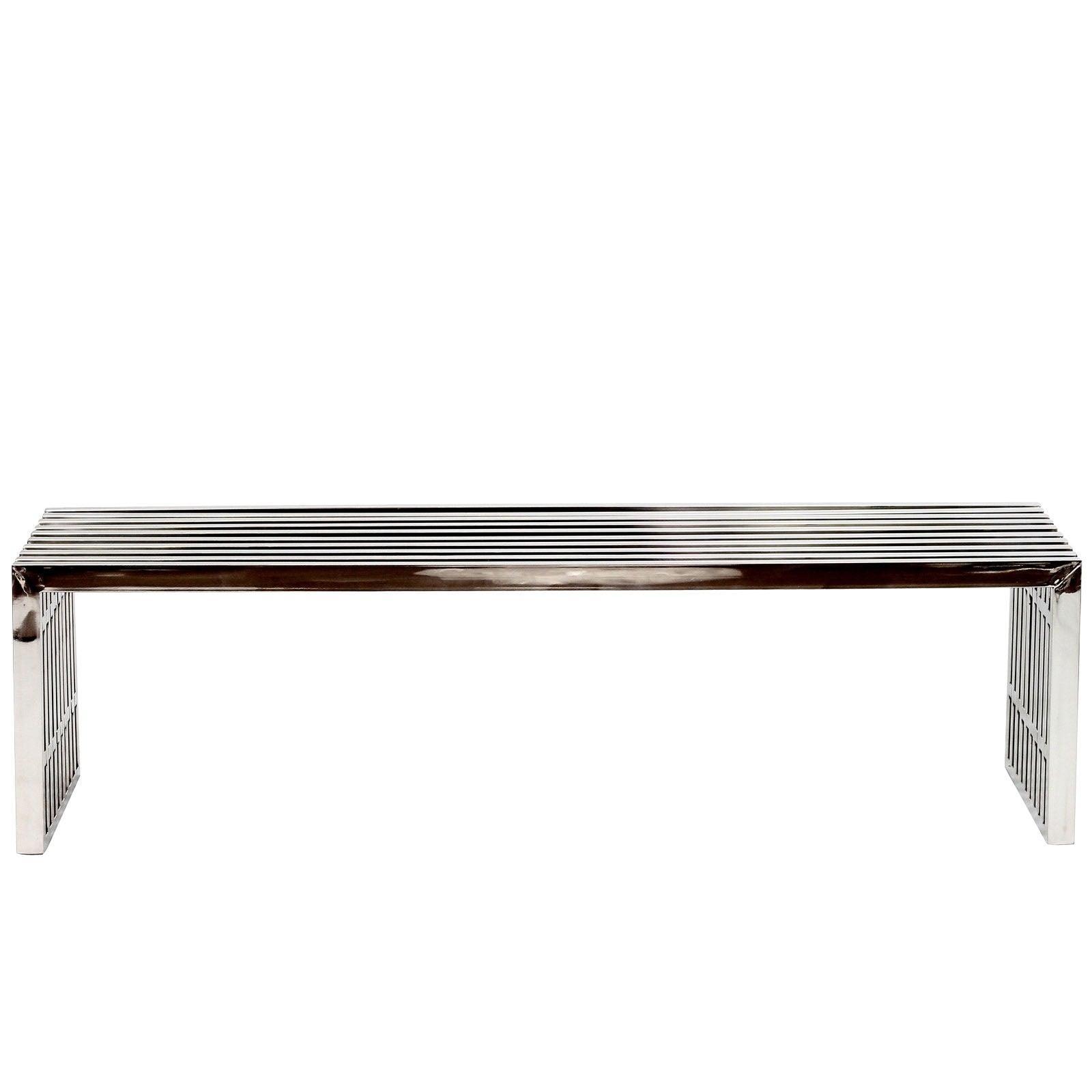 Gridiron Large Stainless Steel Bench 60", EEI-570 FredCo