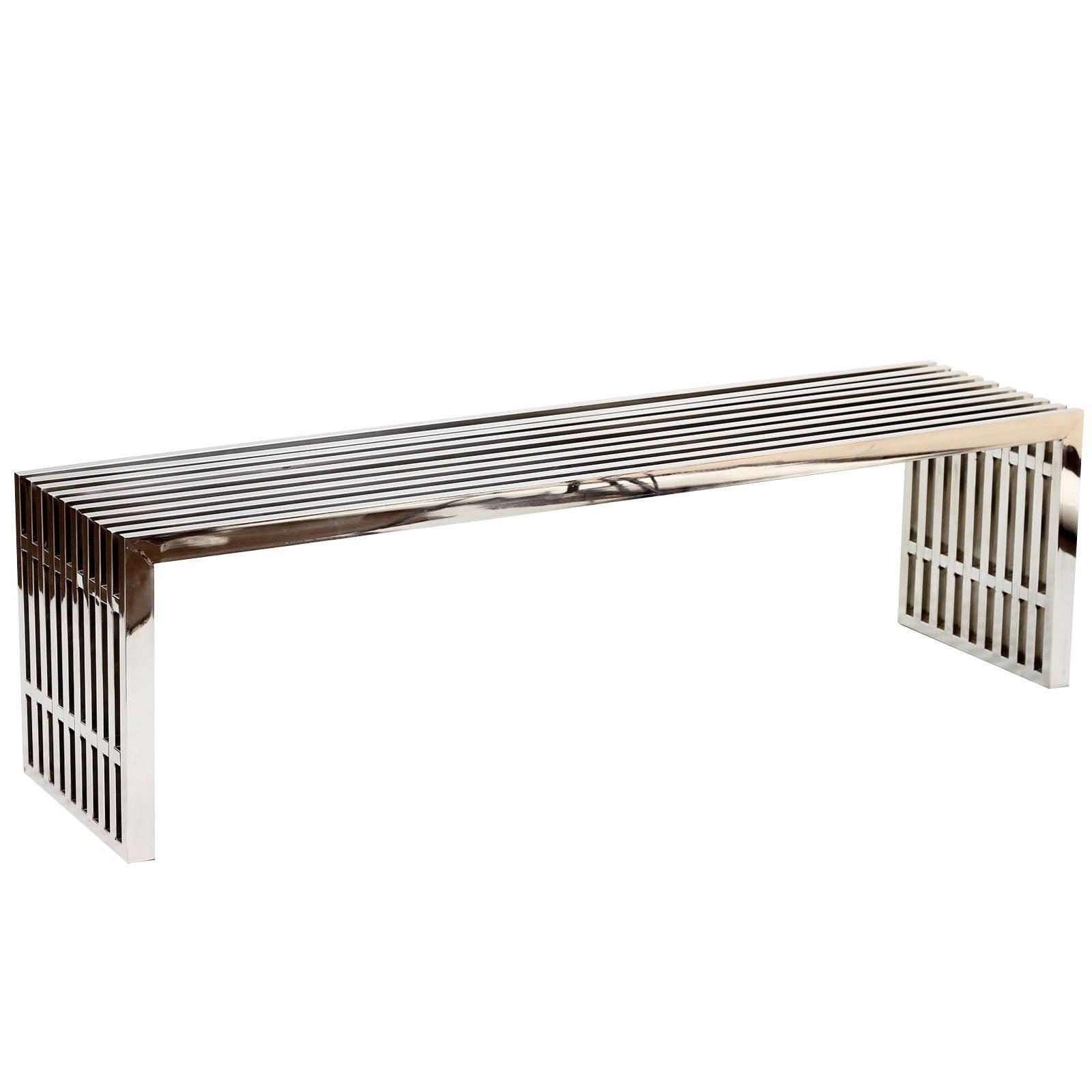 Gridiron Large Stainless Steel Bench 60", EEI-570 FredCo