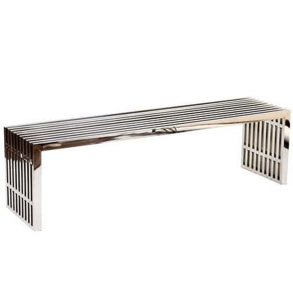 Gridiron Large Stainless Steel Bench 60", EEI-570 FredCo