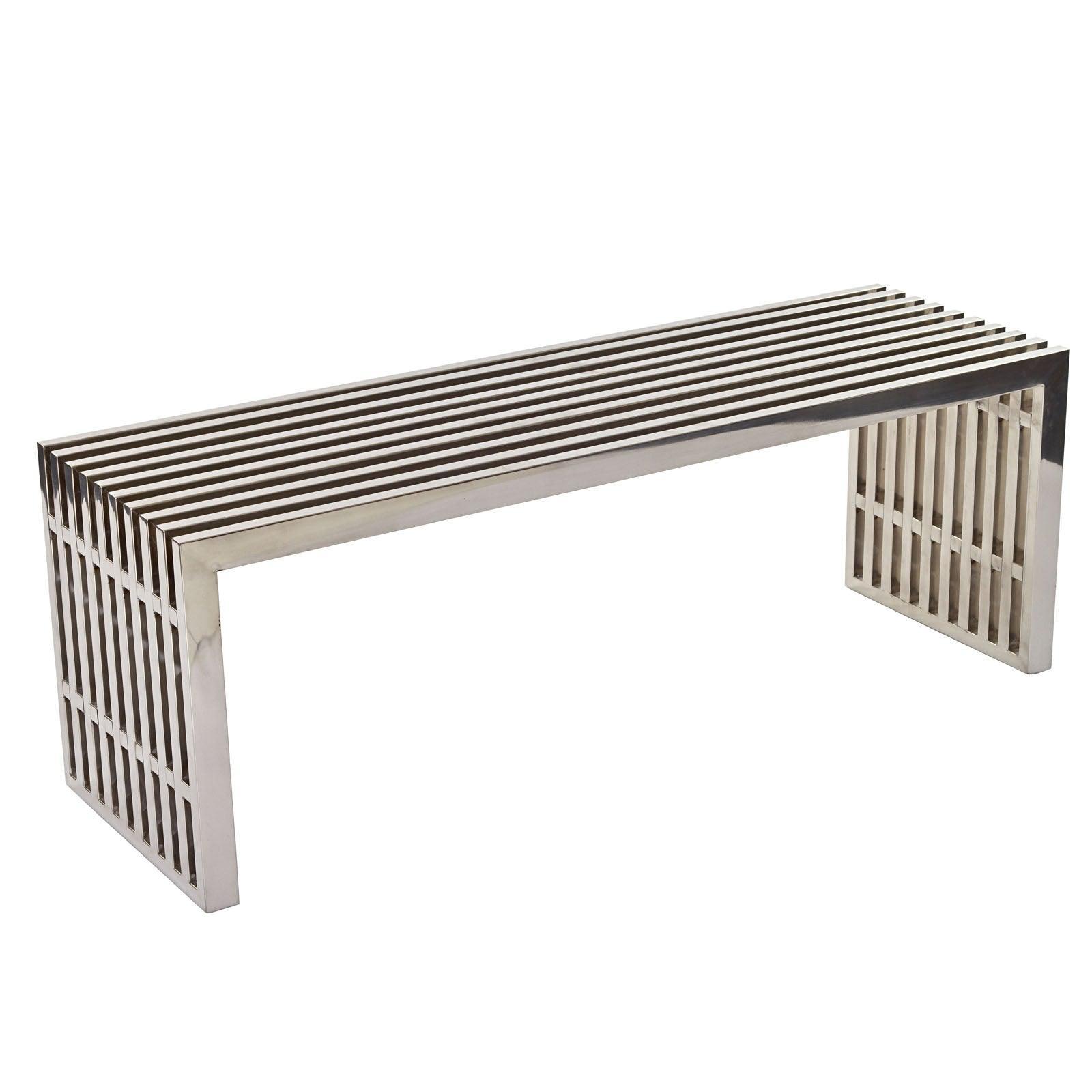 Gridiron Medium Stainless Steel Bench, EEI-625- FredCo