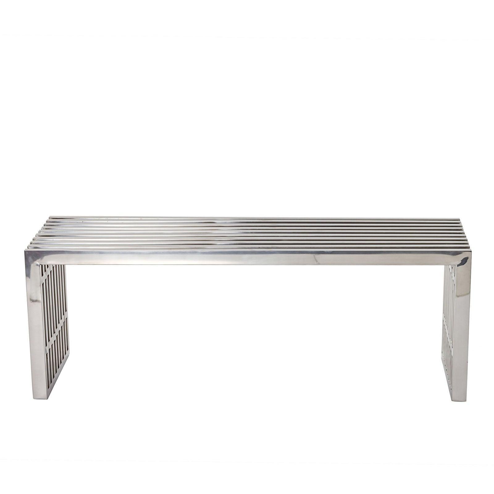 Gridiron Medium Stainless Steel Bench, EEI-625- FredCo