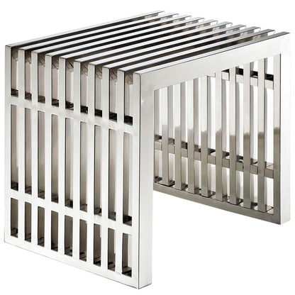 Gridiron Small Stainless Steel Bench, EEI-569- FredCo
