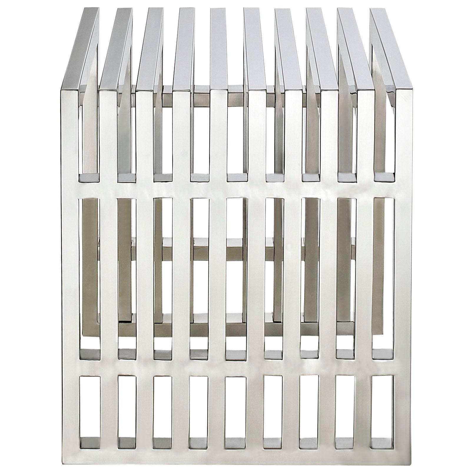 Gridiron Small Stainless Steel Bench, EEI-569- FredCo