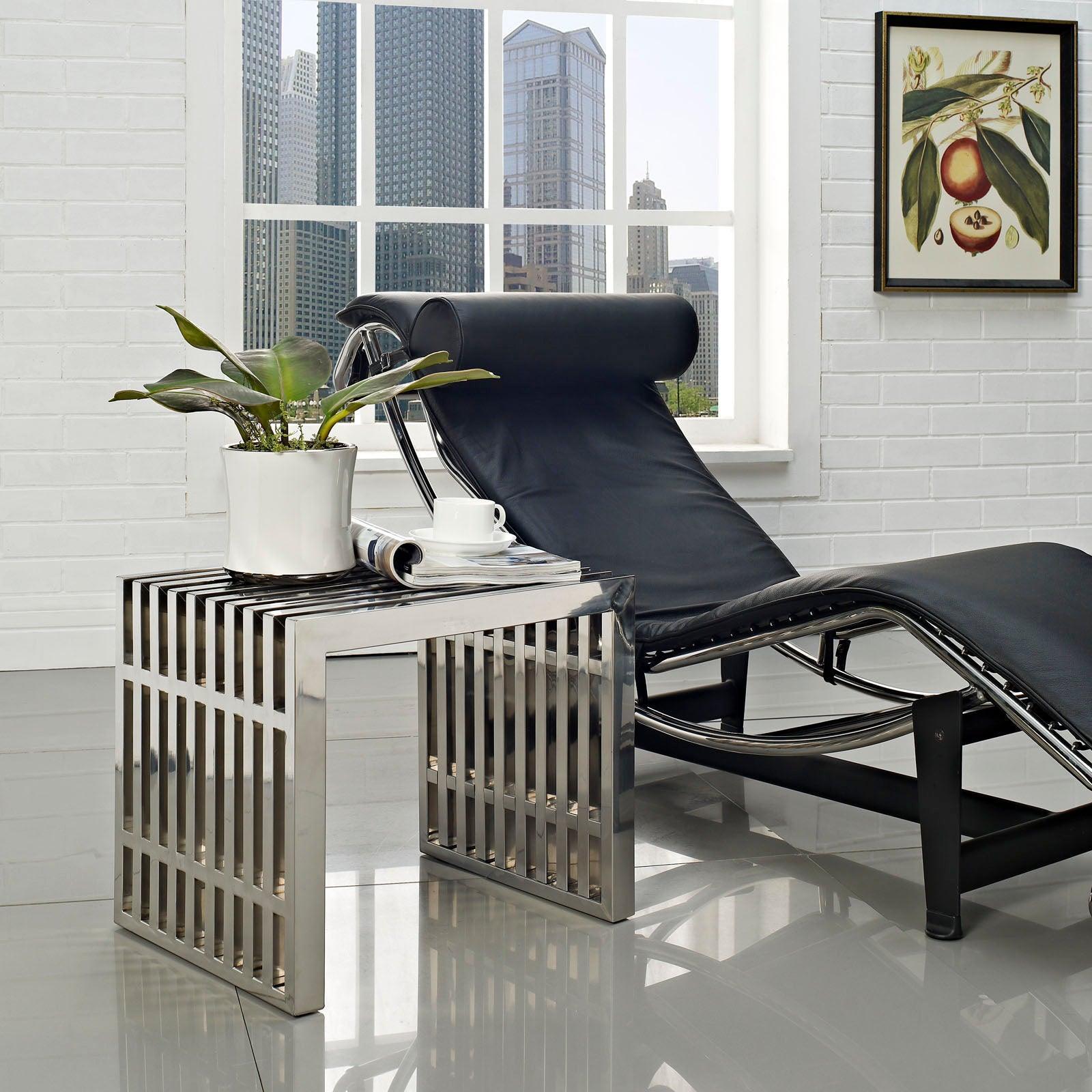 Gridiron Small Stainless Steel Bench, EEI-569- FredCo