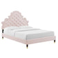 Gwyneth Tufted Performance Velvet Full Platform Bed, MOD-6758 FredCo