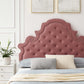 Gwyneth Tufted Performance Velvet King Platform Bed, MOD-6760 FredCo