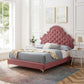 Gwyneth Tufted Performance Velvet King Platform Bed, MOD-6760 FredCo