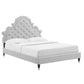 Gwyneth Tufted Performance Velvet King Platform Bed, MOD-6761 FredCo