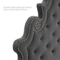 Gwyneth Tufted Performance Velvet Queen Platform Bed, MOD-6751 FredCo