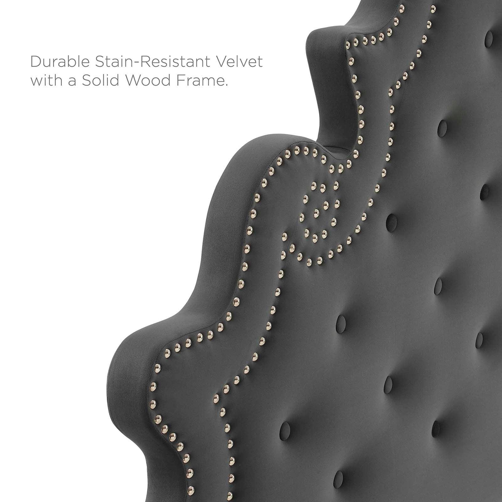Gwyneth Tufted Performance Velvet Twin Platform Bed, MOD-6756 FredCo