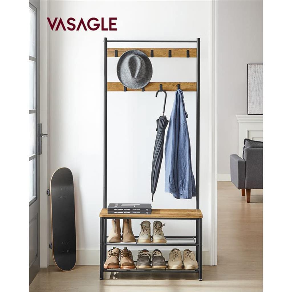 Hall Tree with Shoe Storage Bench FredCo