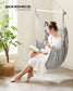 Hammock Chair with 2 Cushions Dove Gray FredCo