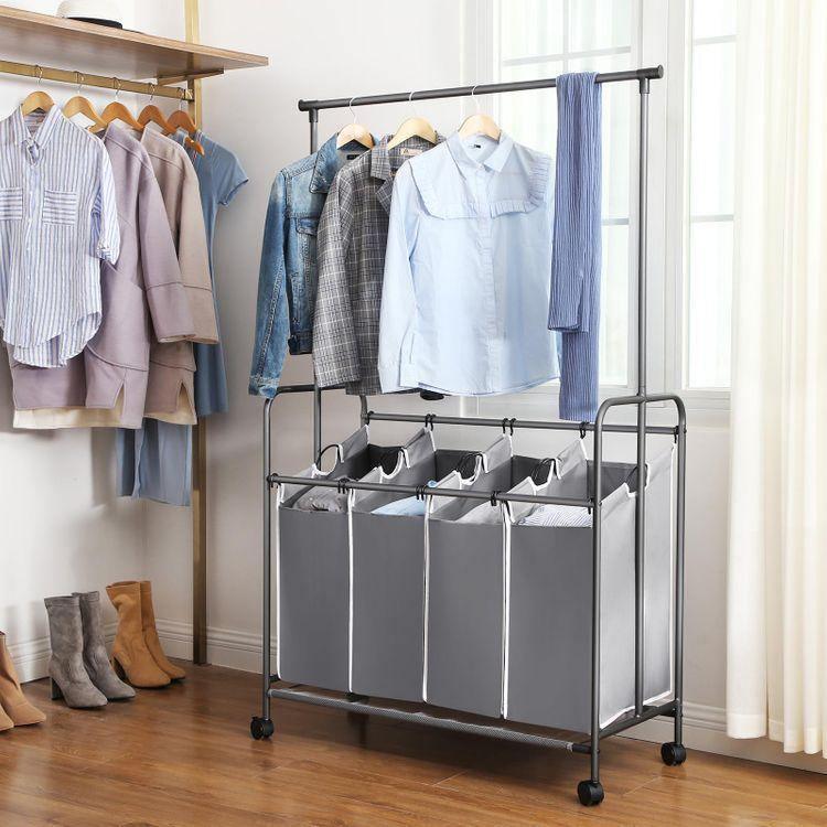 Hanging Bar Laundry Cart FredCo