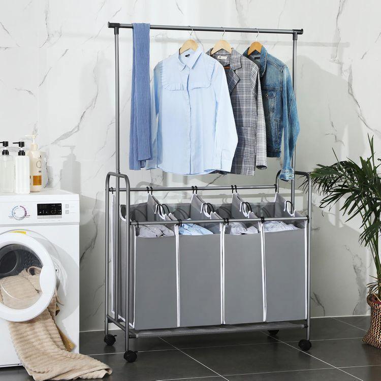 Hanging Bar Laundry Cart FredCo