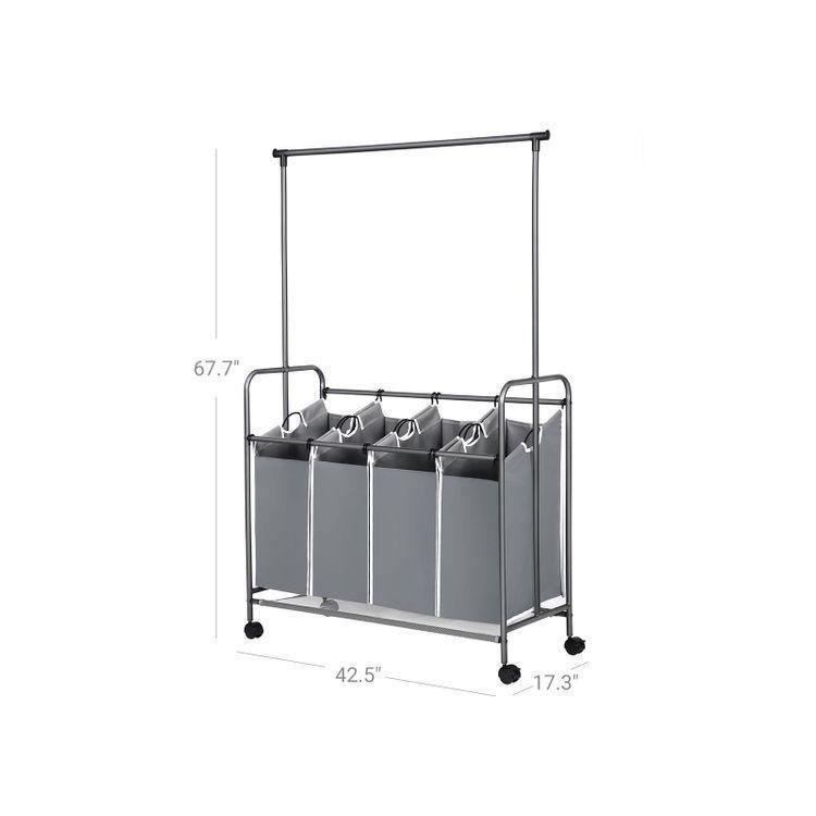 Hanging Bar Laundry Cart FredCo