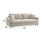Haran Beige Fabric Pull-out Sleeper with Storage FredCo
