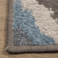 Harlequinn Contemporary Ikat Diamond Design Rug FredCo