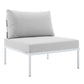 Harmony 10-Piece Sunbrella Outdoor Patio Aluminum Sectional Sofa Set, EEI-4953 FredCo