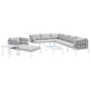 Harmony 10-Piece Sunbrella Outdoor Patio Aluminum Sectional Sofa Set, EEI-4953 FredCo