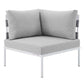 Harmony 10-Piece Sunbrella Outdoor Patio Aluminum Sectional Sofa Set, EEI-4953 FredCo
