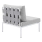 Harmony 10-Piece Sunbrella Outdoor Patio Aluminum Sectional Sofa Set, EEI-4953 FredCo