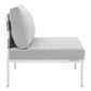 Harmony 10-Piece Sunbrella Outdoor Patio Aluminum Sectional Sofa Set, EEI-4953 FredCo
