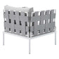 Harmony 10-Piece Sunbrella Outdoor Patio Aluminum Sectional Sofa Set, EEI-4953 FredCo
