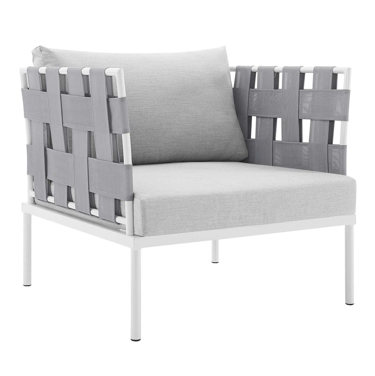 Harmony 3-Piece Sunbrella Outdoor Patio Aluminum Seating Set, EEI-4687 FredCo