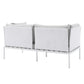 Harmony 4-Piece Sunbrella Outdoor Patio Aluminum Seating Set, EEI-4690 FredCo