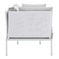 Harmony 4-Piece Sunbrella Outdoor Patio Aluminum Seating Set, EEI-4690 FredCo