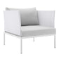 Harmony 5-Piece Sunbrella Outdoor Patio Aluminum Furniture Set, EEI-4924 FredCo