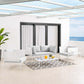 Harmony 5-Piece Sunbrella Outdoor Patio Aluminum Furniture Set, EEI-4924 FredCo