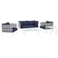 Harmony 5-Piece Sunbrella Outdoor Patio Aluminum Furniture Set, EEI-4925 FredCo