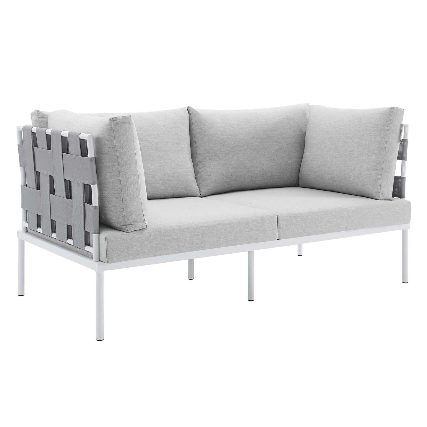 Harmony 5-Piece Sunbrella Outdoor Patio Aluminum Furniture Set, EEI-4925 FredCo