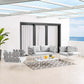 Harmony 5-Piece Sunbrella Outdoor Patio Aluminum Furniture Set, EEI-4925 FredCo