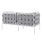 Harmony 5-Piece Sunbrella Outdoor Patio Aluminum Furniture Set, EEI-4925 FredCo