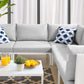 Harmony 6-Piece Sunbrella Outdoor Patio Aluminum Sectional Sofa Set, EEI-4928 FredCo