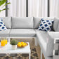Harmony 6-Piece Sunbrella Outdoor Patio Aluminum Sectional Sofa Set, EEI-4929 FredCo
