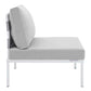 Harmony 7-Piece Sunbrella Outdoor Patio Aluminum Sectional Sofa Set, EEI-4937 FredCo