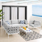 Harmony 7-Piece Sunbrella Outdoor Patio Aluminum Sectional Sofa Set, EEI-4937 FredCo