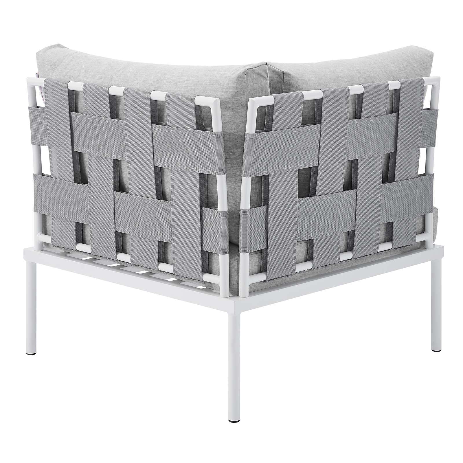 Harmony 7-Piece Sunbrella Outdoor Patio Aluminum Sectional Sofa Set, EEI-4937 FredCo