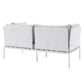 Harmony 8-Piece Sunbrella Outdoor Patio Aluminum Seating Set, EEI-4948 FredCo