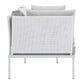 Harmony Sunbrella Outdoor Patio Aluminum Loveseat, EEI-4963 FredCo
