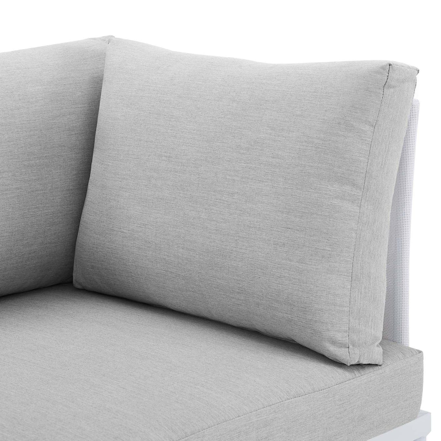 Harmony Sunbrella Outdoor Patio Aluminum Loveseat, EEI-4963 FredCo