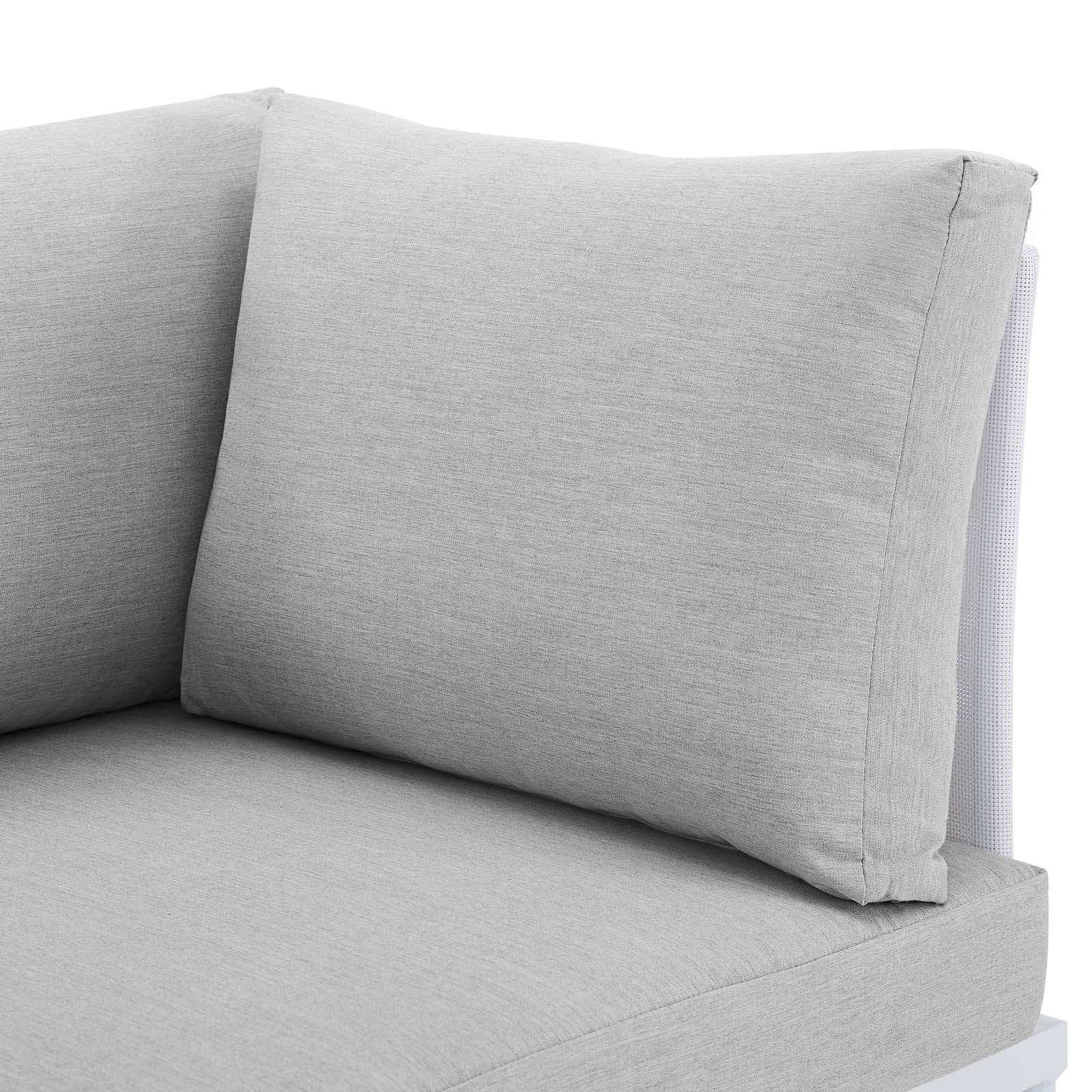Harmony Sunbrella Outdoor Patio Aluminum Loveseat, EEI-4963 FredCo